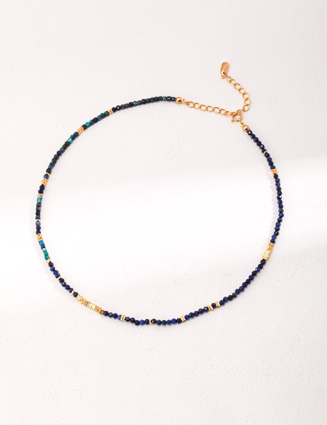 Celeste Lapis Beaded Necklace