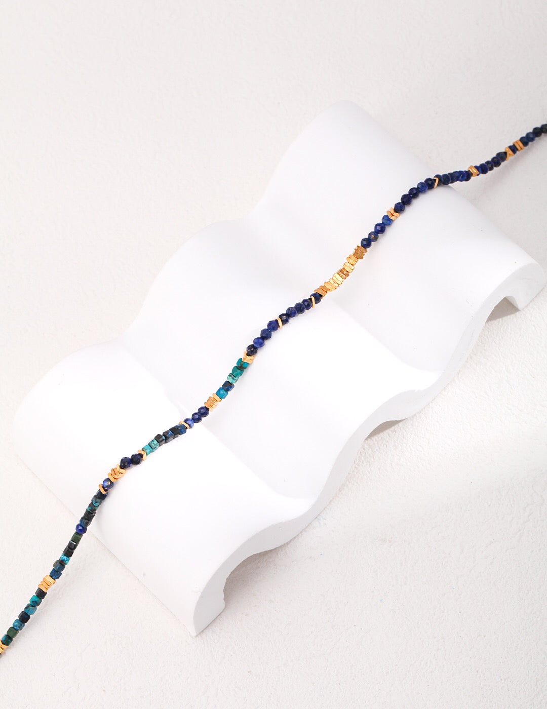 Celeste Lapis Beaded Necklace