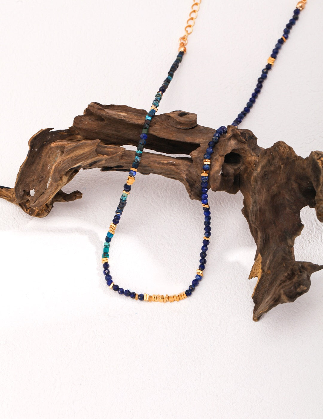 Celeste Lapis Beaded Necklace