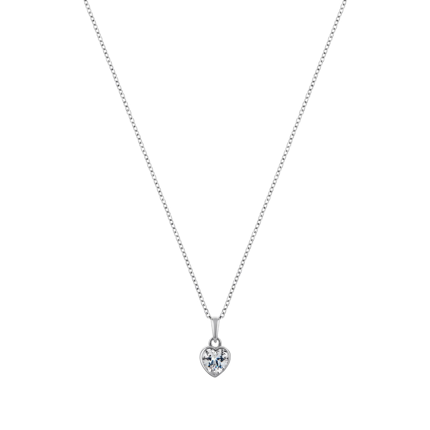 Aethel Heart Solitaire Necklace