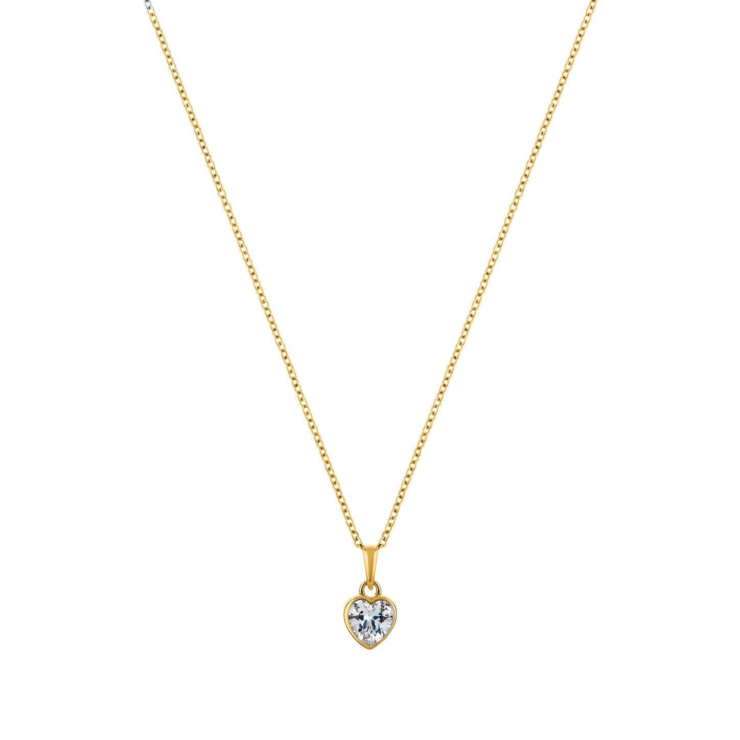 Aethel Heart Solitaire Necklace