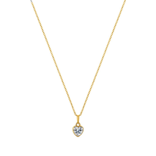 Aethel Heart Solitaire Necklace