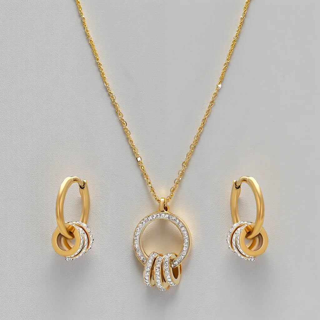 KAISA Jewelry Set Plaquée Or 14K-0