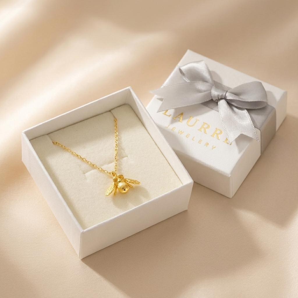 16K Gold Plated 925 Sterling Silver Big Bee Anklet-10